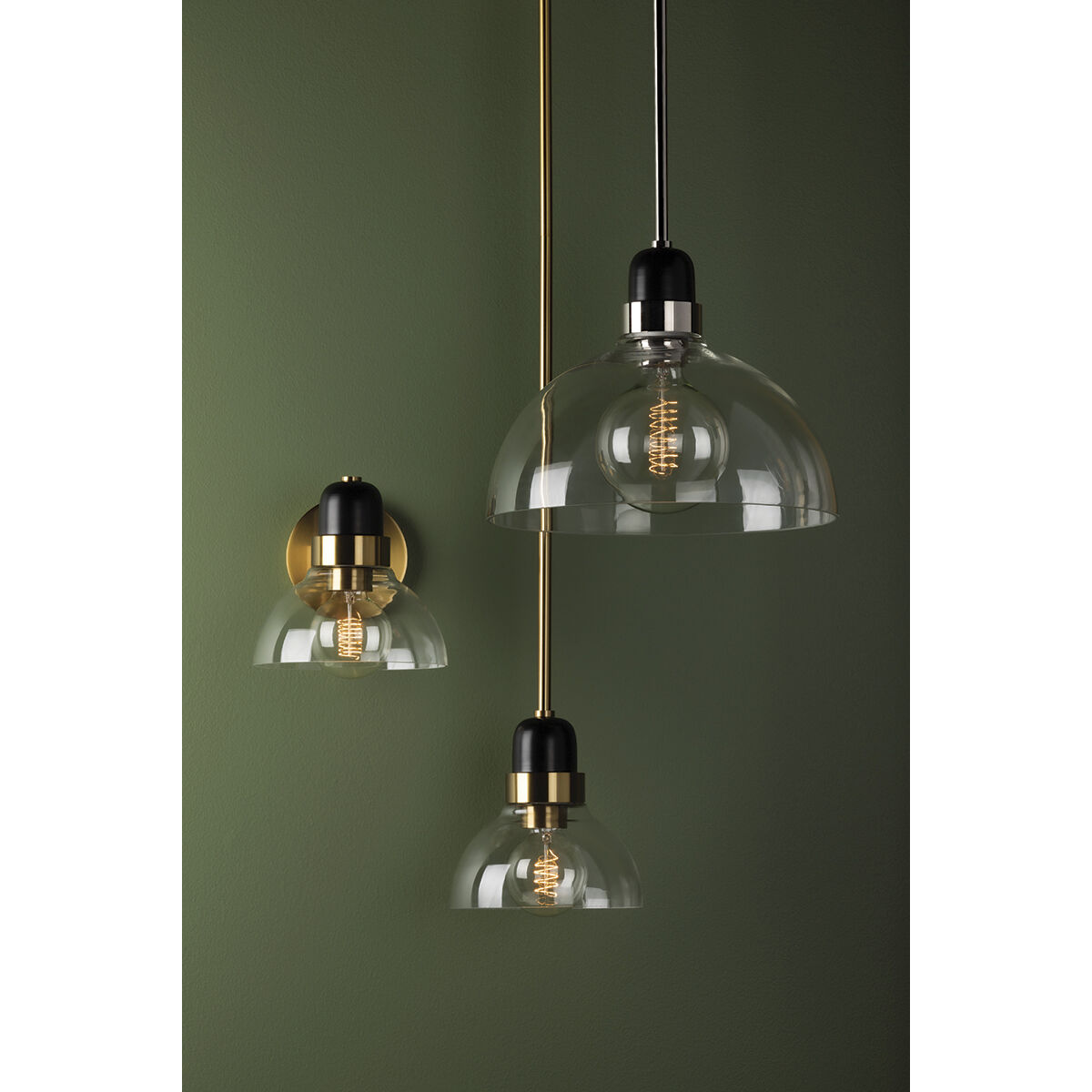 Camile 1 Light Aged Brass Bath Bracket Wall Light