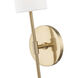 Olivia 1 Light 5 inch Aged Brass ADA Wall Sconce Wall Light