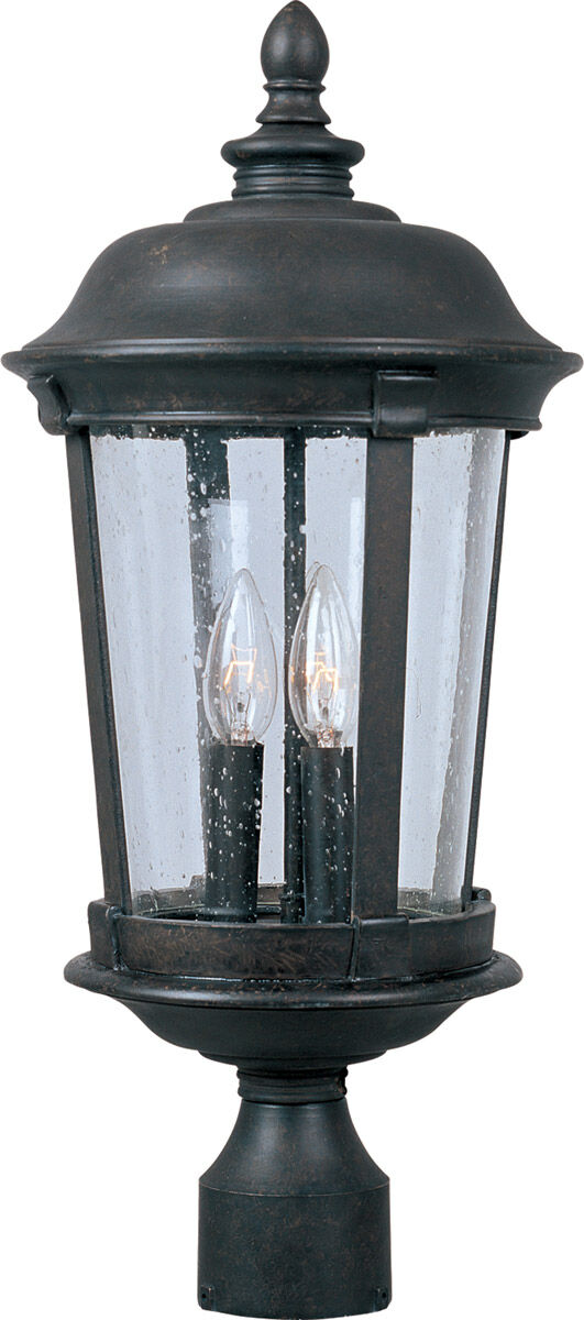 Dover VX 3 Light 25.5 inch Bronze Outdoor Pole/Post Lantern