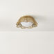 Rosa 1 Light 18 inch Aged Brass Flush Mount Ceiling Light