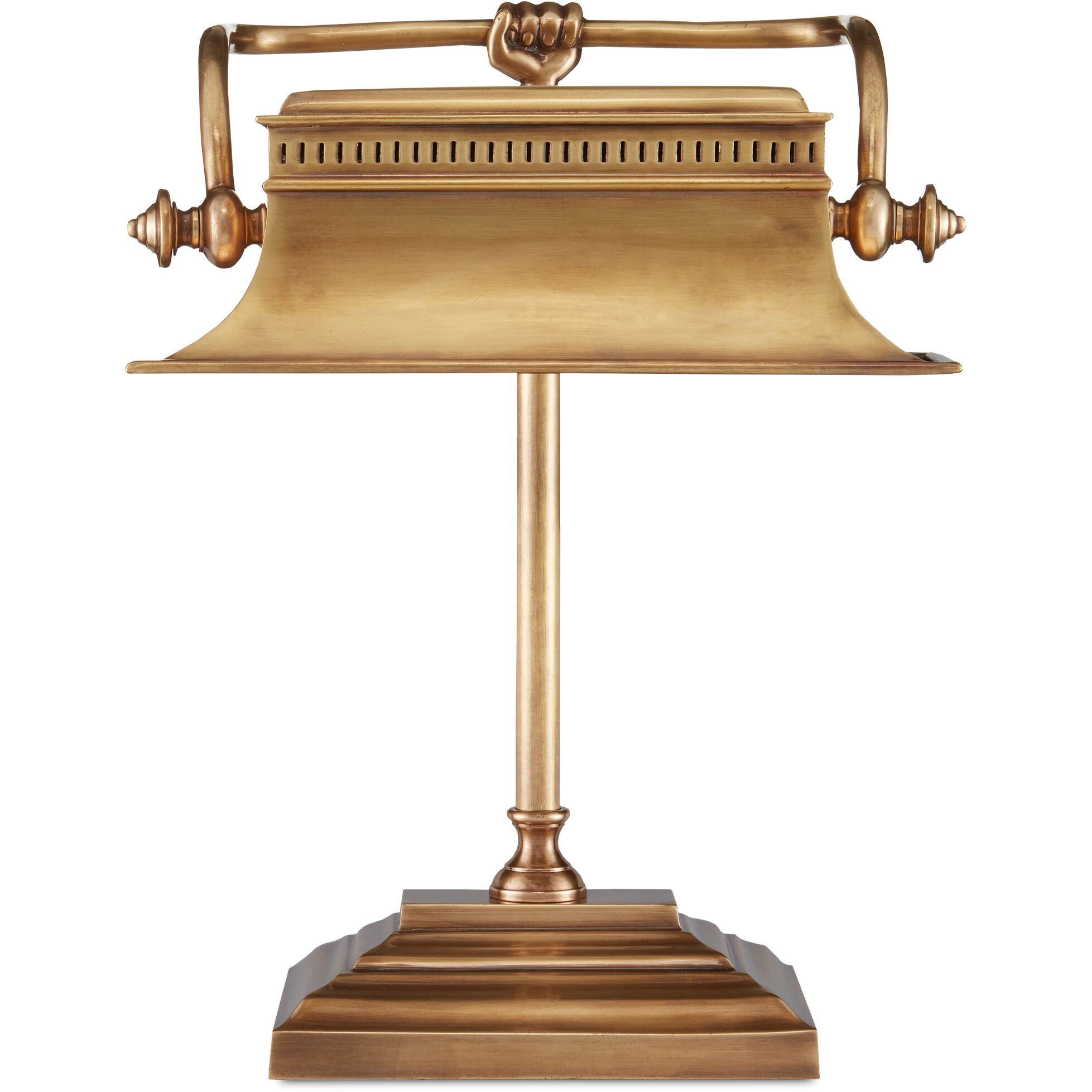 Malvasia 19 inch 25 watt Vintage Brass Desk Lamp Portable Light