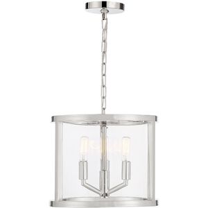 Devon 3 Light 11.75 inch Polished Nickel Mini Chandelier Ceiling Light