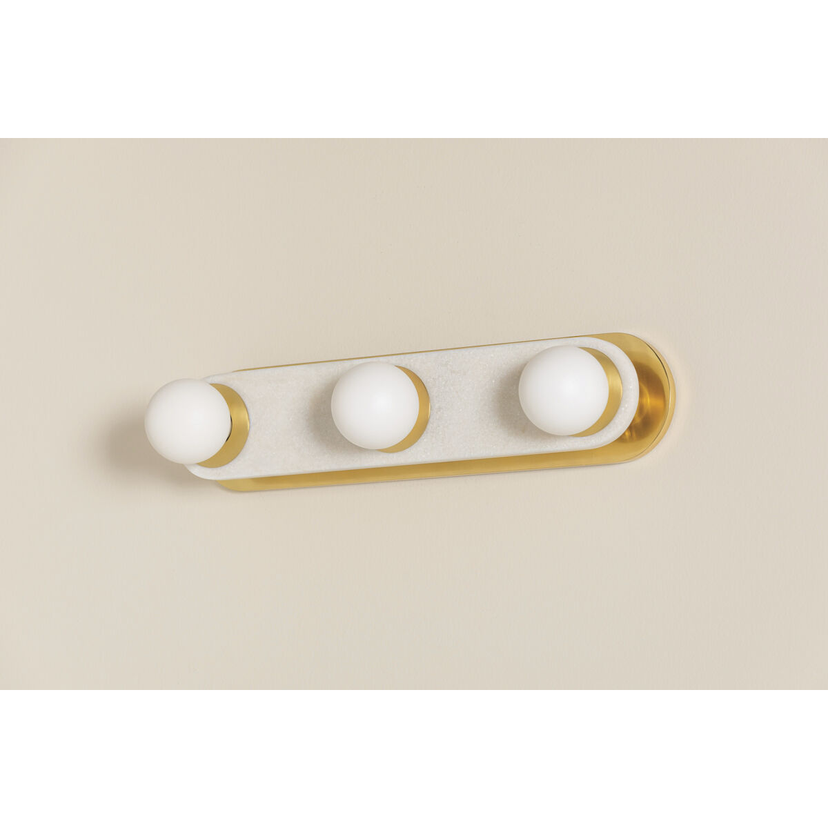 Zora 3 Light 4.75 inch Aged Brass Bath and Vanity Wall Light