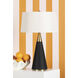 Jen 24.5 inch 15.00 watt Aged Brass and Black Linen Table Lamp Portable Light