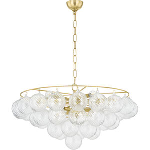 Mimi 9 Light 31.5 inch Aged Brass Chandelier Ceiling Light