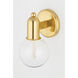 Bryce 1 Light 6 inch Aged Brass Bath and Vanity Light Wall Light