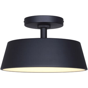 Baxley LED 12.75 inch Black Outdoor Ceiling Lantern