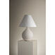 Helena 25 inch 60 watt Aged Brass/Ceramic Matte White Speck Table Lamp Portable Light