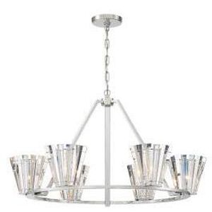 Ricca 6 Light 37.75 inch Chrome Chandelier Ceiling Light