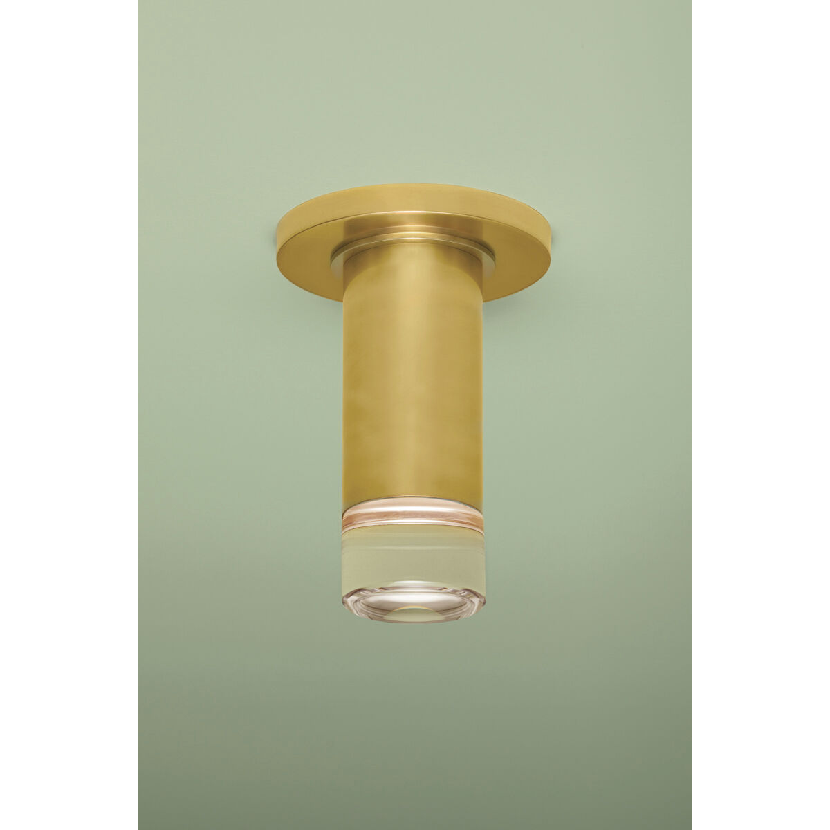 Claudie 1 Light 4.75 inch Aged Brass Flush Mount Ceiling Light
