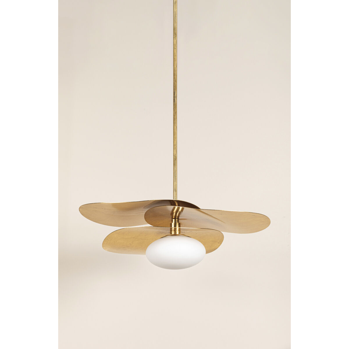 Allida 1 Light 30 inch Vintage Gold Leaf Pendant Ceiling Light