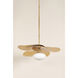Allida 1 Light 30 inch Vintage Gold Leaf Pendant Ceiling Light