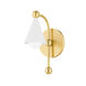 Hikari 1 Light 5 inch Aged Brass/Soft White Wall Sconce Wall Light