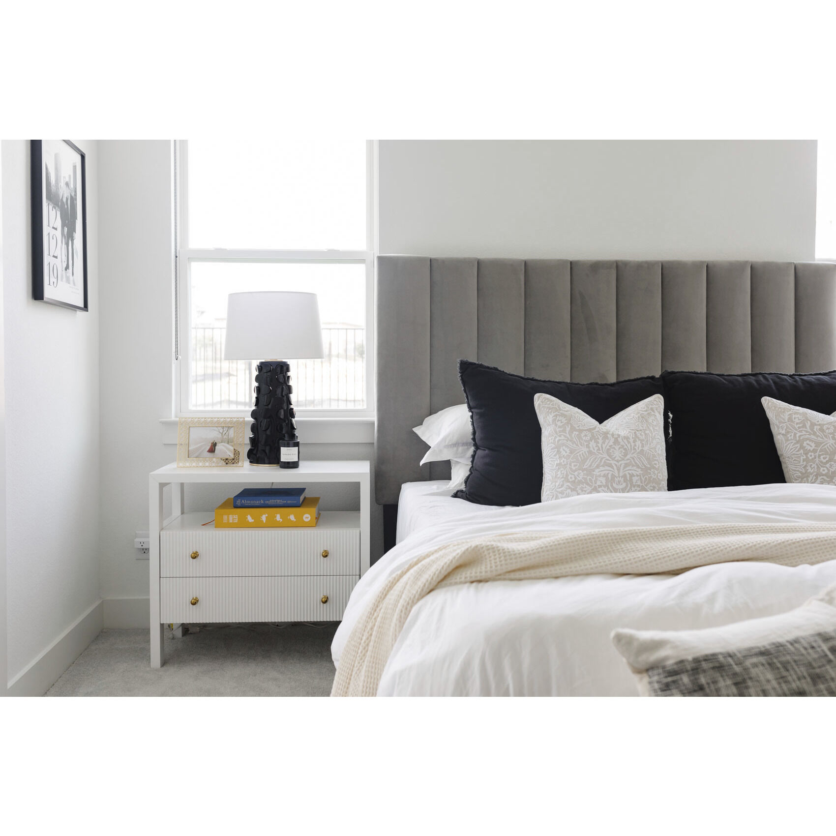 Naomi 27 inch 75 watt Black Lustro / Gold Leaf Combo Table Lamp Portable Light