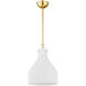 Corinthia 1 Light 14 inch Aged Brass Pendant Ceiling Light