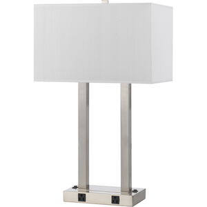 Signature 27 inch 60 watt Brushed Steel Desk Lamp Portable Light