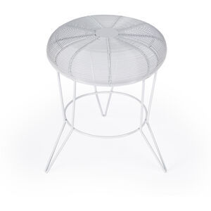 Allen Decorative Wire Side Table in White