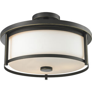 Savannah 3 Light 15.75 inch Semi-Flush Mount