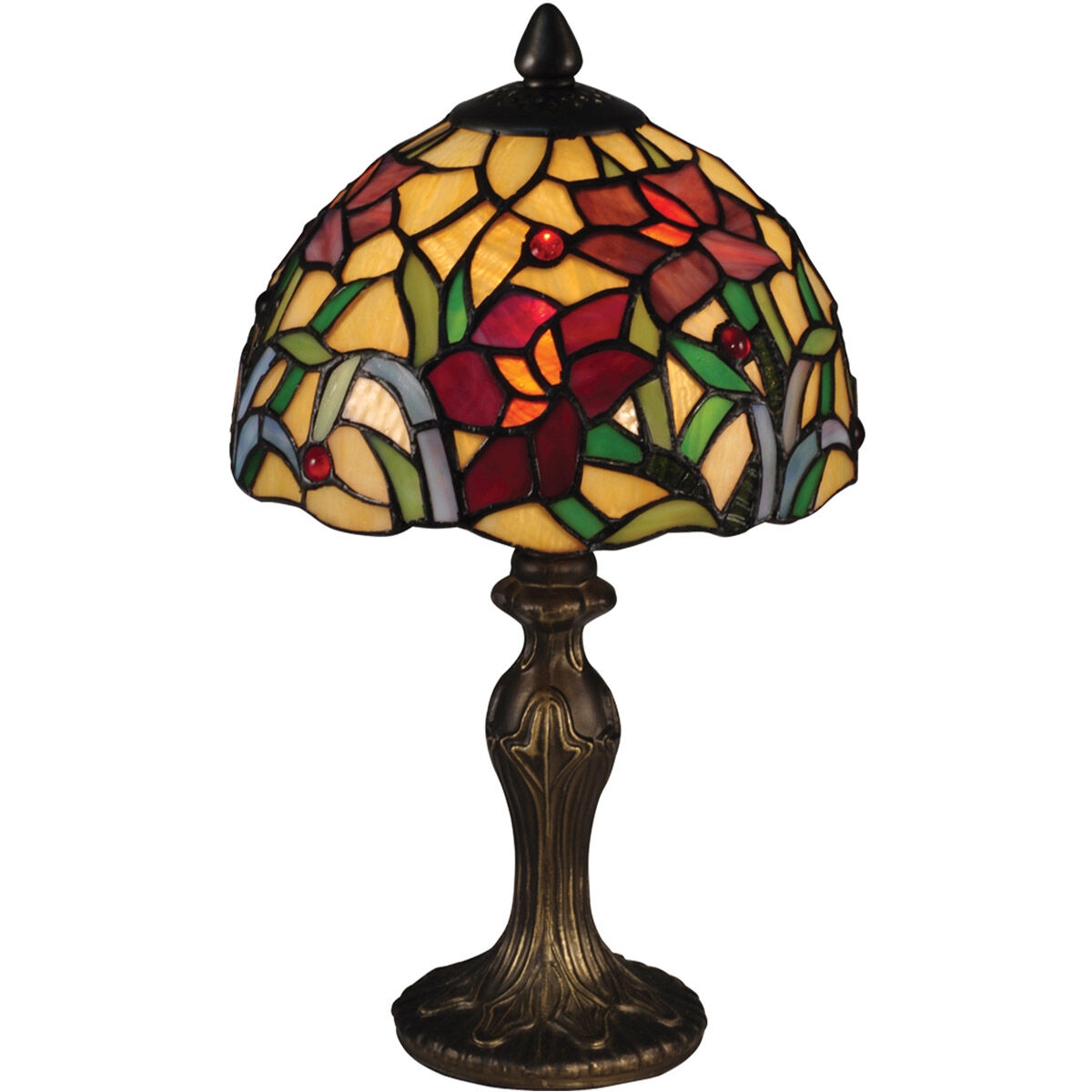 Evelyn 14 inch 60.00 watt Antique Brass Table Lamp Portable Light