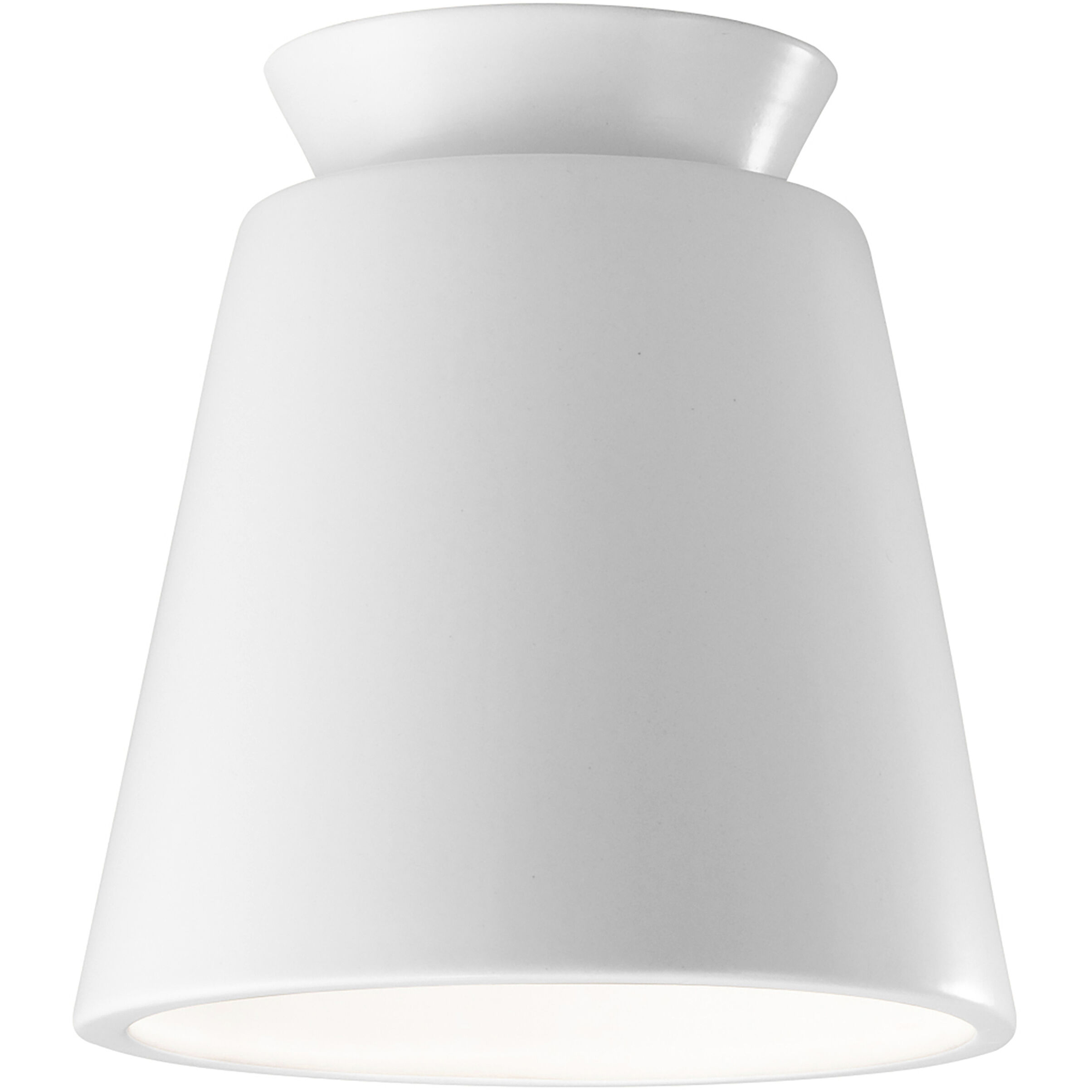 Radiance Collection LED 7.5 inch Gloss White Flush-Mount Ceiling Light