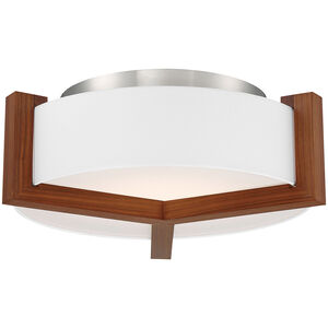 Segment LED 20.67 inch Dark Walnut Flush Mount Ceiling Light