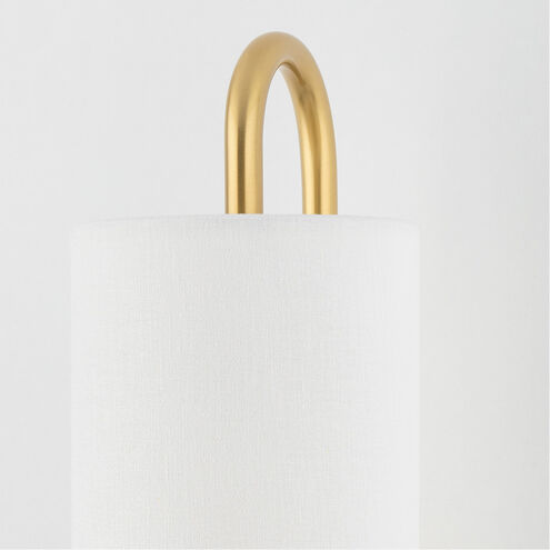 Freda 1 Light Aged Brass Wall Sconce Wall Light