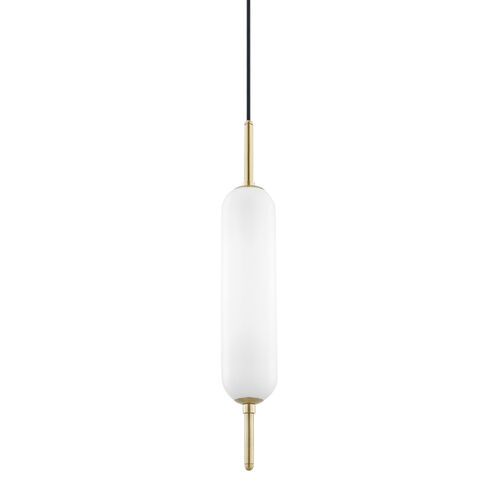 Miley 1 Light 4 inch Aged Brass Pendant Ceiling Light