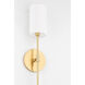 Olivia 1 Light 5 inch Aged Brass ADA Wall Sconce Wall Light