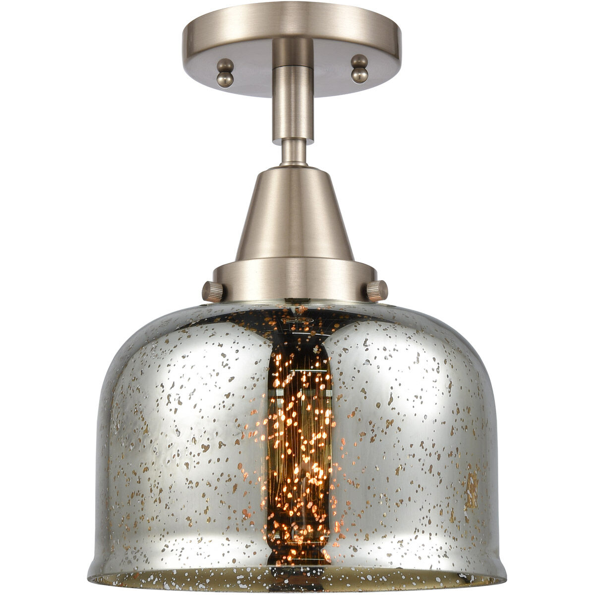 Franklin Restoration Large Bell 1 Light 8.00 inch Flush Mount