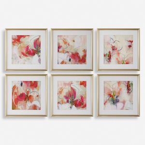 Fresh Start 17 X 17 inch Abstract Prints, Set of 6