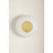 Anne 2 Light 15 inch Aged Brass Flush Mount Ceiling Light