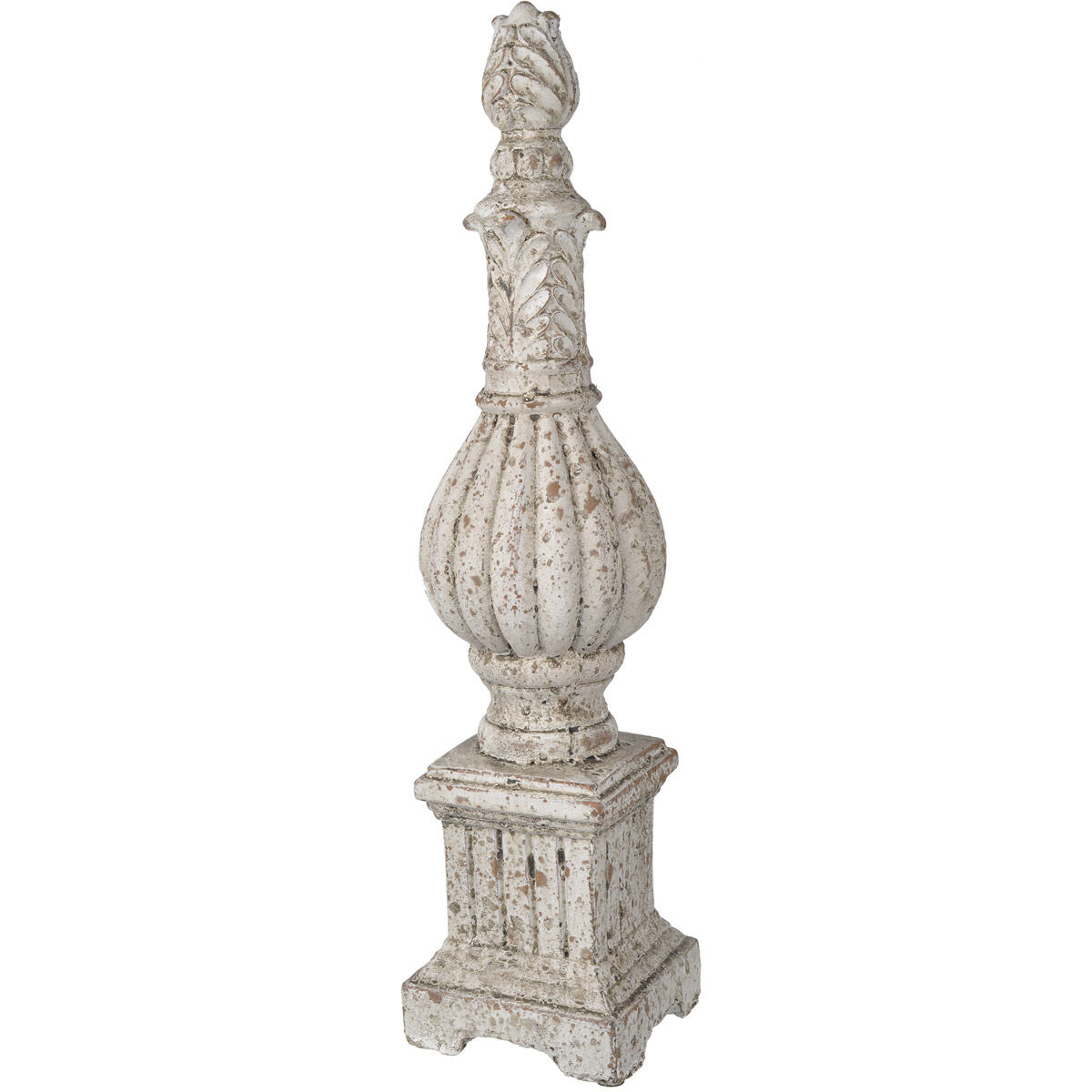 Danna Weathered White Outdoor Finial