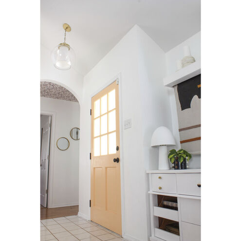 Sasha LED 15 inch Aged Brass Pendant Ceiling Light