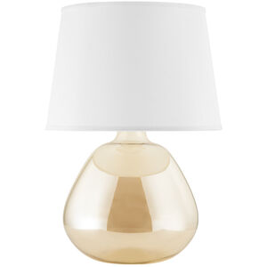Thea 22.75 inch 60 watt Aged Brass Table Lamp Portable Light