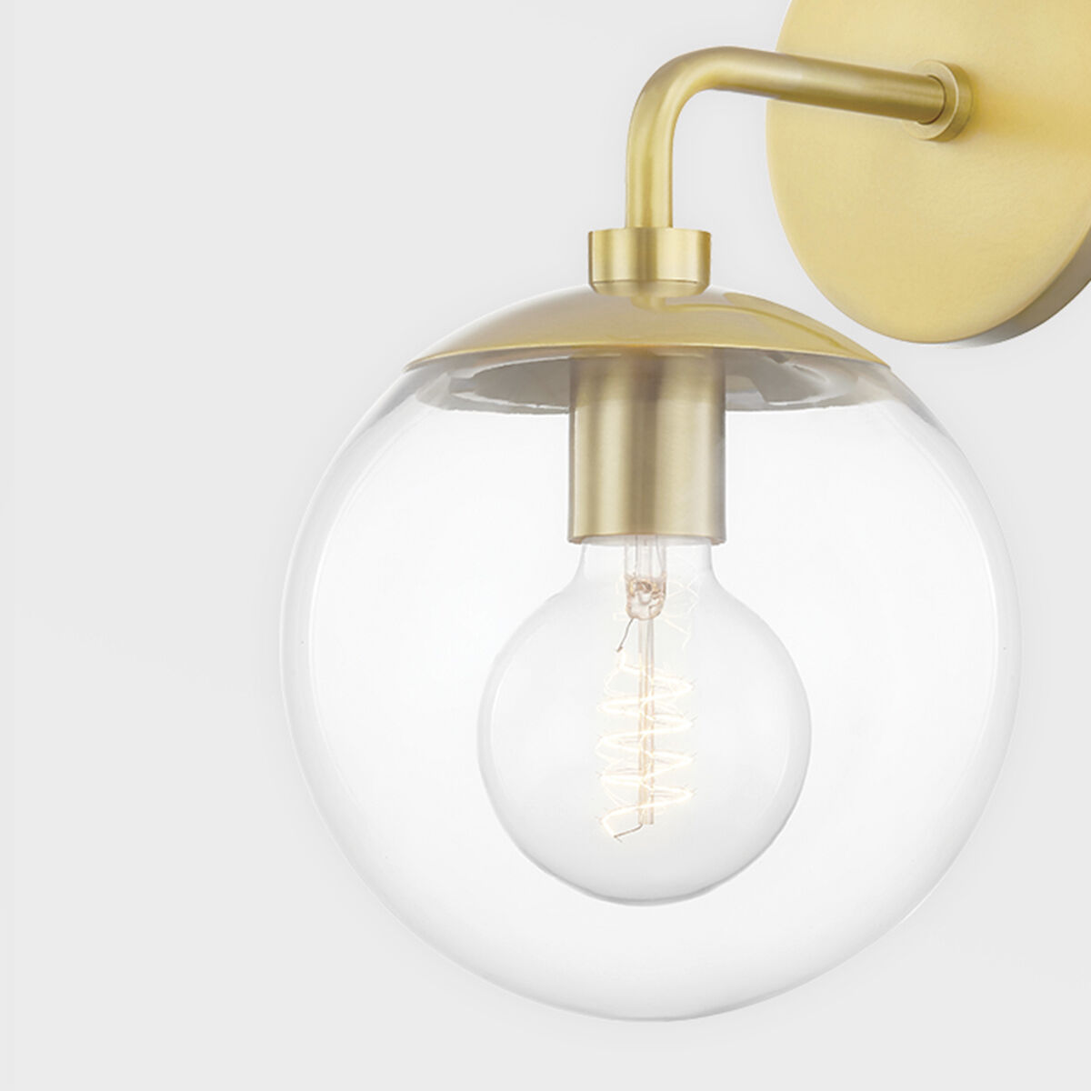 Meadow 1 Light 7 inch Aged Brass Wall Sconce Wall Light