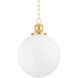 Beverly 1 Light 14 inch Aged Brass Pendant Ceiling Light
