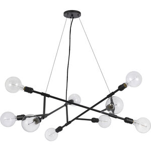 Massena 9 Light 36 inch Black Chandelier Ceiling Light
