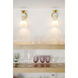 Mona 1 Light 6 inch Aged Brass Wall Sconce Wall Light