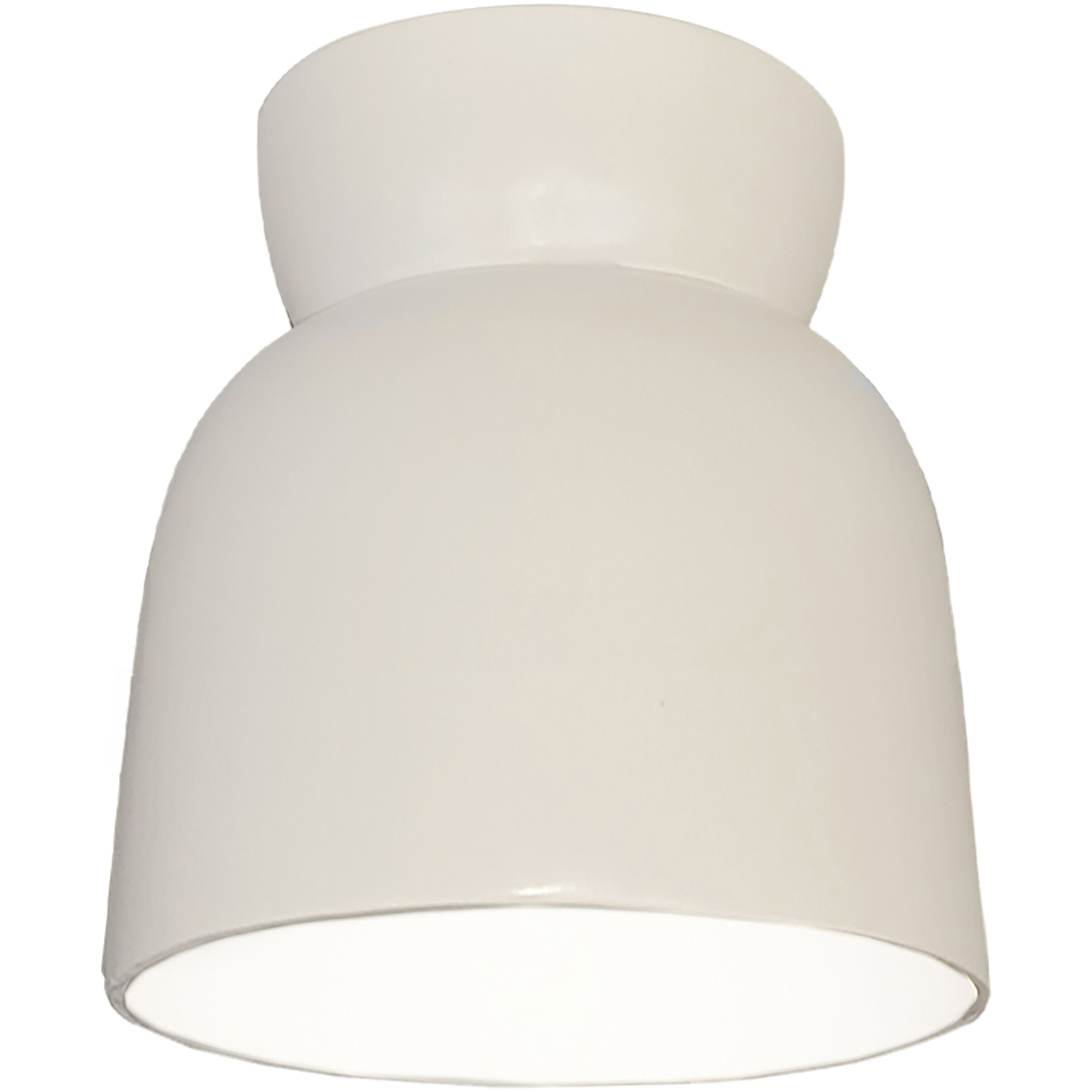 Radiance Collection 1 Light 7.5 inch Matte White Outdoor Flush Mount