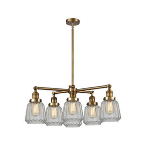 Franklin Restoration Chatham 6 Light 30 inch Antique Brass Chandelier Ceiling Light in Incandescent, Clear Glass, Franklin Restoration