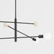 Slater 3 Light 66 inch Soft Black Chandelier Ceiling Light