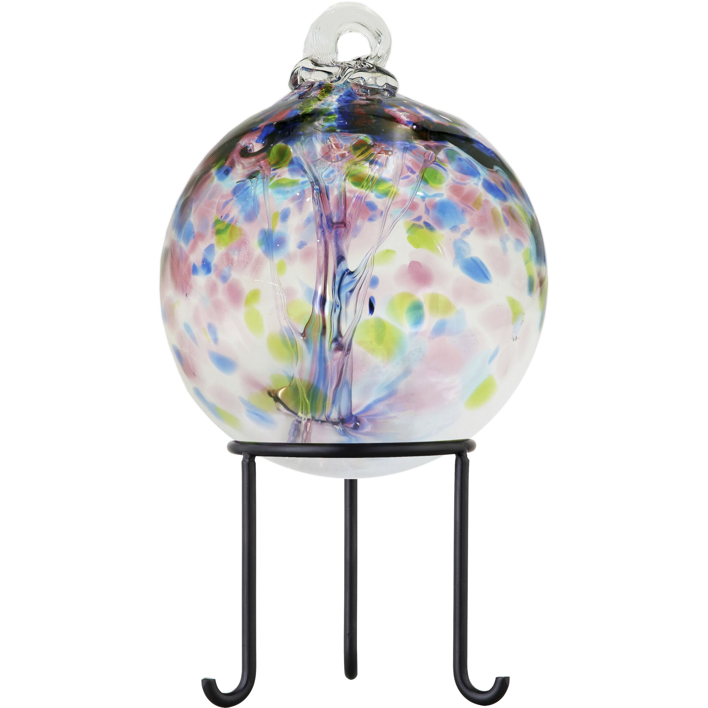 Tree Of Life Multi-color Art Glass Orb