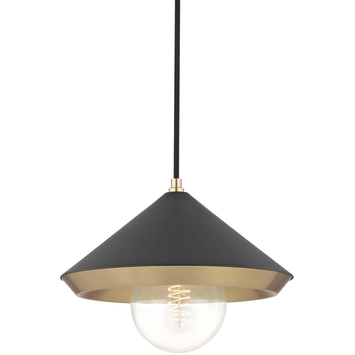 Marnie 1 Light 12 inch Aged Brass Pendant Ceiling Light