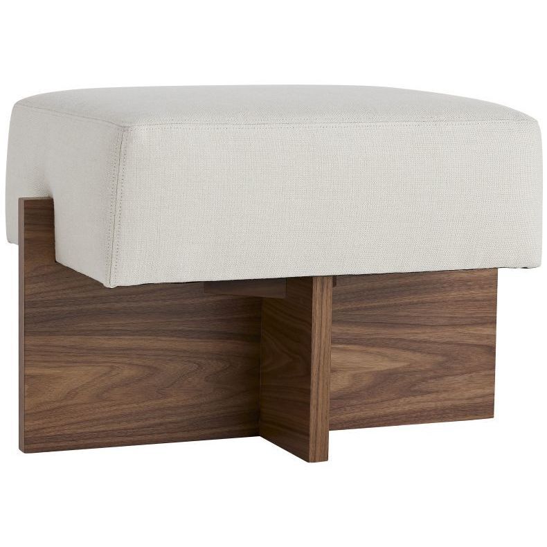 Tuck 16 inch Bone Ottoman