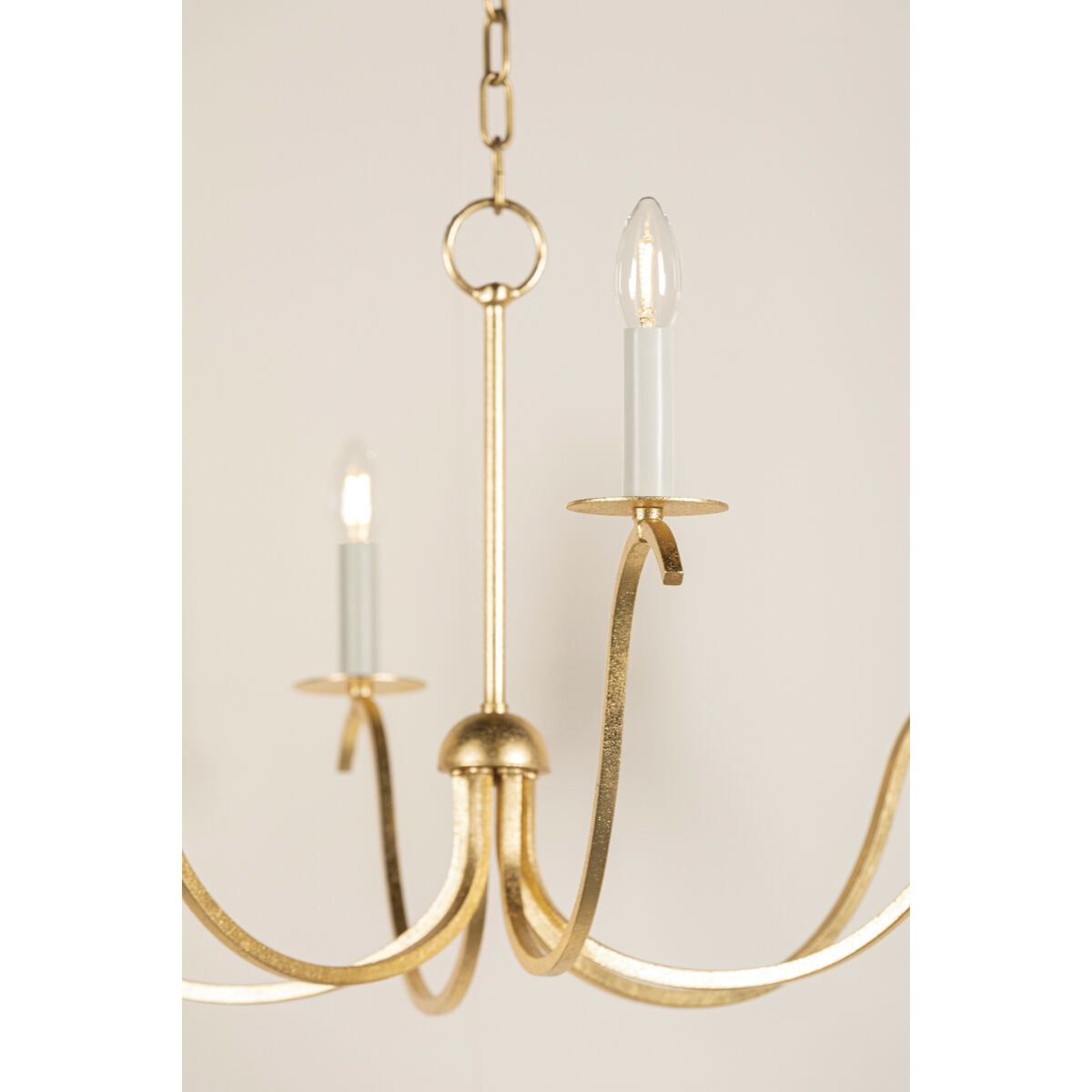 Jaclin 6 Light 34.5 inch Gold Leaf Chandelier Ceiling Light