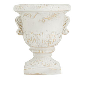 Anita White/Gold Planter