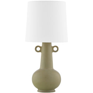 Rikki 24.5 inch 60 watt Aged Brass Table Lamp Portable Light