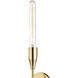 Tara 2 Light 5 inch Aged Brass ADA Wall Sconce Wall Light