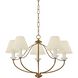 Brinlea 5 Light 30 inch Patina Brass Chandelier Ceiling Light
