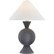 Zadeh 27.25 inch 15.00 watt Aged Brass/Ceramic Pale Midnight Table Lamp Portable Light